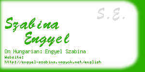 szabina engyel business card